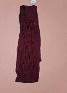 Burgundy Bodycon Gown
