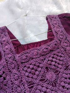 Boho Crochet Puff Sleeve Top