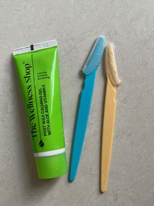 Post Wax Calming Gel & Face Razors