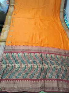 Vintage Paithani Chanderi Silk Saree