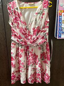 Floral Print Dress (L Size)