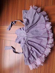 2) Sparkly Lavender Party Dress