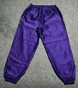 Purple Silky Athletic Pants