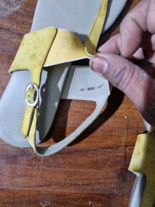 Woods Yellow Thong Sandals