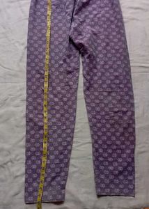 Purple Floral Cotton कुर्ता सेट kurta set