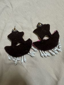 Beaded Star &amp; Fan Earrings