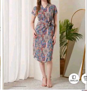Boho Paisley Print onepiece dress