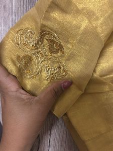Golden Embroidered Blouse