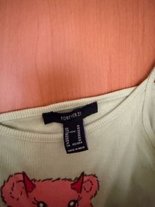 Cute Devil Bear Spaghetti Strap Top