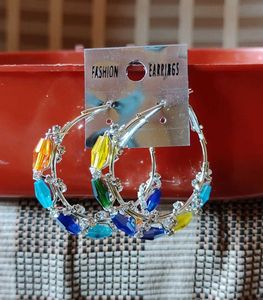 Colorful Hoop Earrings✨