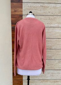 Unisex Waffle Knit Pullover Sweater