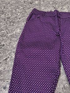 Purple Polka Dot Pants