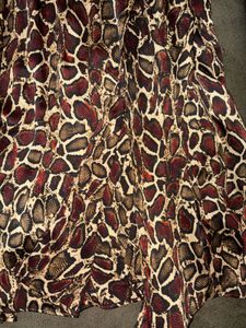 Zara Statement Snake Print Maxi Skirt
