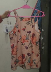 Floral Print Sleeveless Top
