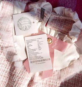 Cute Pink Tweed Girls Dress