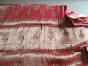 Completely New Elegant Pink Silk Saree