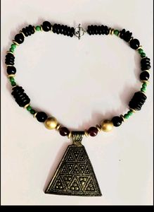 Boho Triangle Pendant Necklace