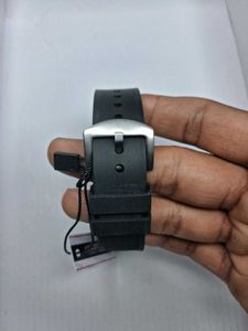 Skeleton Automatic Watch with White Band