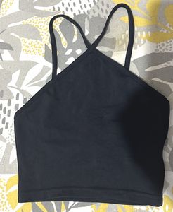 H&M crop top and H&M skirt with slits