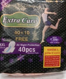 Extra Care Orange Maxi Pads xxl 40+10 set of 2