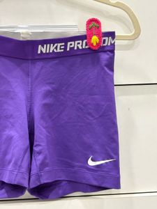 Nike Pro Purple biker shorts