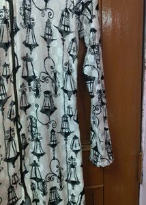 Front Cut White Kurta