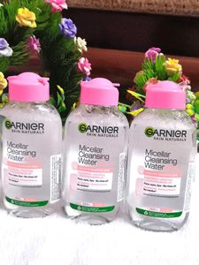 Pack of 3 Garnier Skin Naturals, Cleansing Water,