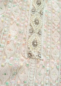 3 piece light Peach Embroidered Kurta st