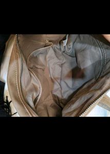 Beige Star Sparkle Crossbody Bag