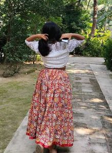 Bohemian Paisley Print Maxi Skirt