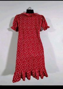 Chic Polka Dot Wrap Dress