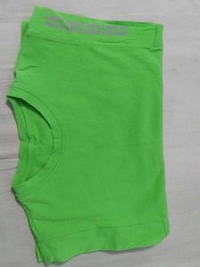 Green T-Shirt with Pocket Detail