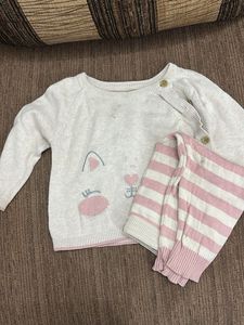 Baby Girl Sweater and Pants Set