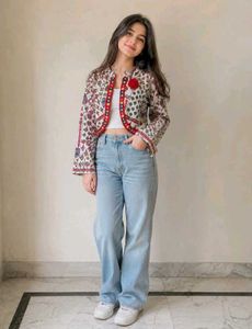 Boho Embroidered Jacket Style Blouse