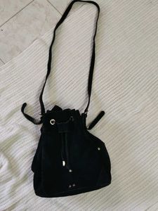 Black Suede hobo bag(at offer )