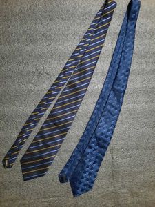 Classic Blue Striped &amp; Patterned Ties (Set of 2)