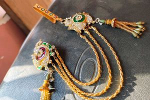 Kamarband / Saree Pin with Beaded Chains