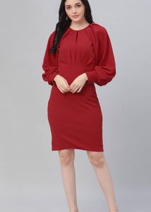 A Beautiful Red Sheath Dress