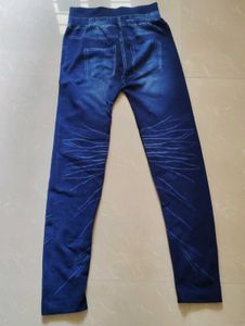 Rhinestone Jeans Print