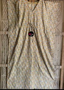 Floral Print Kaftan Nighty