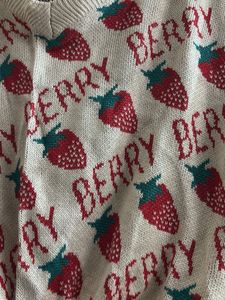 Berry Cute Cropped Knit Vest