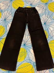 Wide Leg Black Jeans
