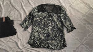 Chic Top &amp; Black Jeans Set