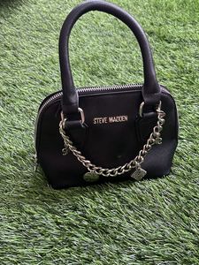 Steve Madden Black Mini Duffle Bag