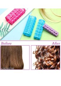 Blue Hair Curlers - Set of 10