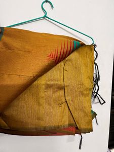Beautiful Orange and Yellow Saree with Blouse
