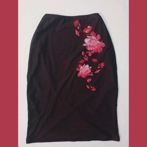 Floral Print Crop Top &amp; Skirt Set