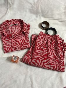 Trendy Zebra Print Co-ord Set