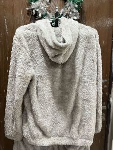 Men- Silver Fuzzy Matching Set
