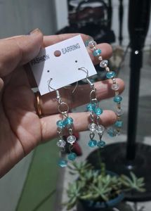 Fashionable Beaded Earring and Bracelet Set